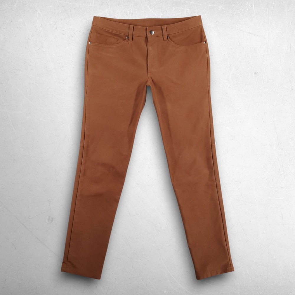 Lululemon ABC Pant Slim Fit 5 Pocket Pants Men 32 Brown Gorpcore Workwear Urban